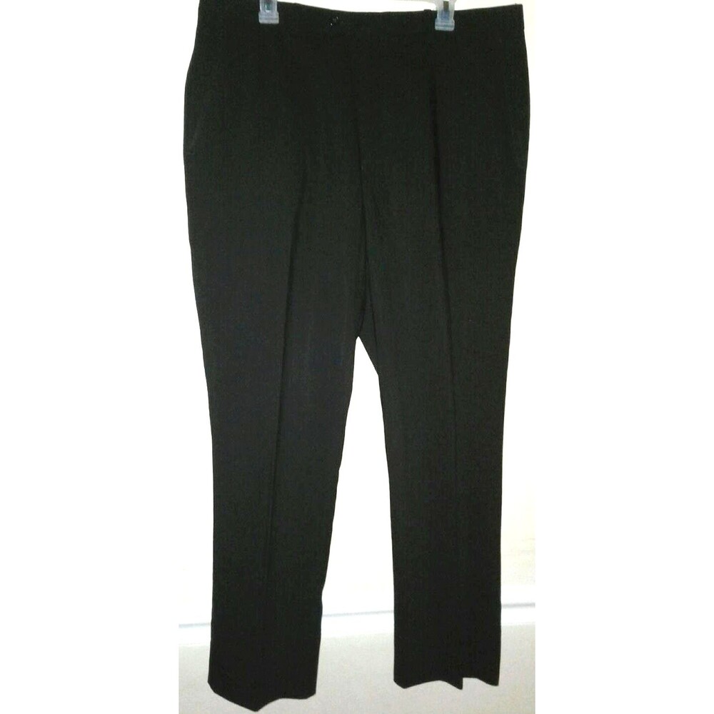 Pazoni Black Romeo Men Dress Casual Pants 100% Virgin Wool Size 38